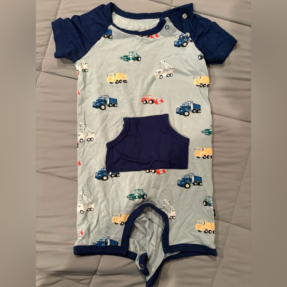 Kyte Baby Shortall One Piece in Construction - 3T